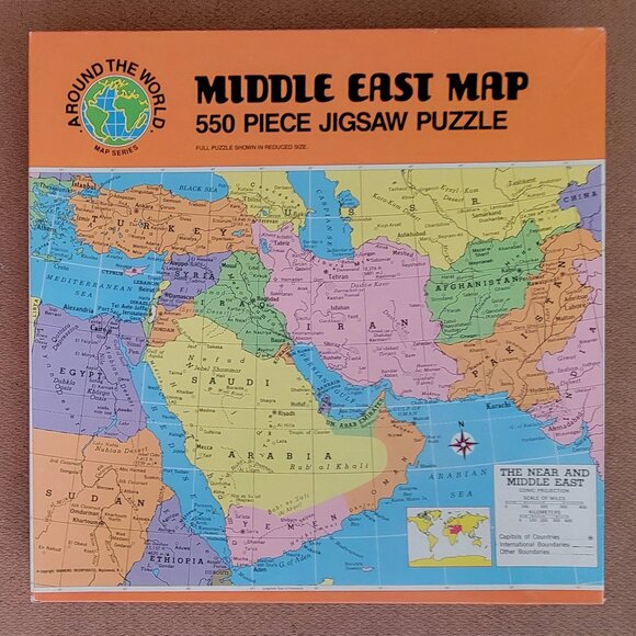 MIDDLE EAST MAP by Hoyle JIGSAW PUZZLE  550 pieces - Picture 3 of 7